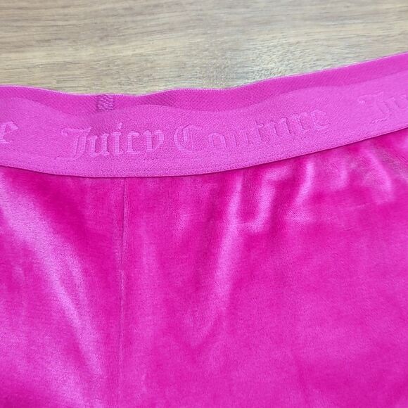 Juicy Couture Sleep Short soft velour soft raspberry pink L - Picture 3 of 8